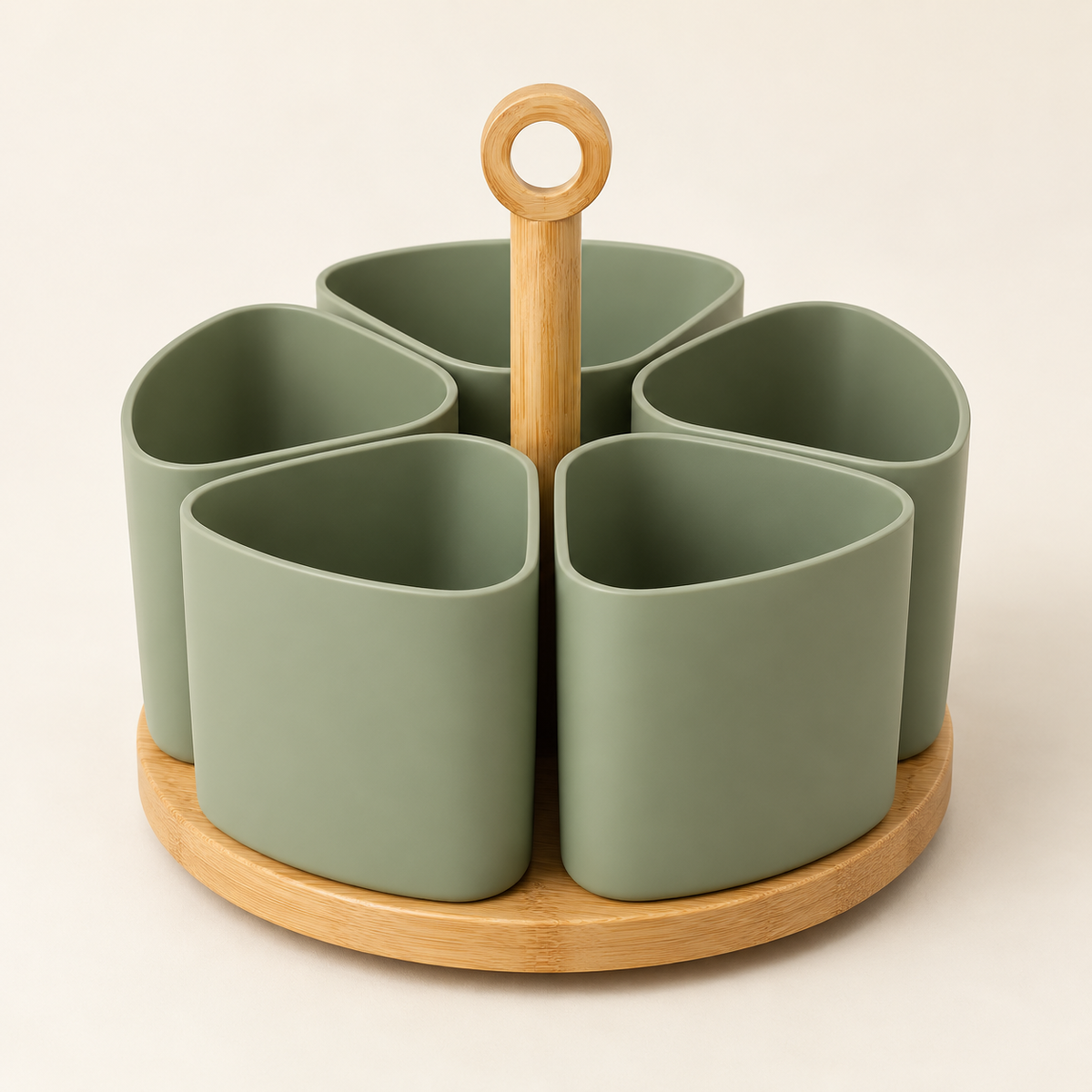 🌿 Gift-Worthy | Modular Rotating Kitchen Organization | Sculptural Countertop Storage