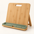 📖 Gift-Worthy | Hands-Free Kitchen Guidance | Refined Bamboo Recipe Stand