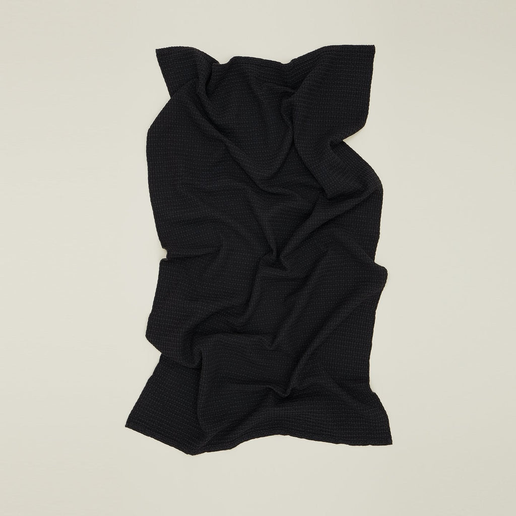 🛁 Gift-Worthy | Soft Black Waffle Comfort | Everyday Cotton Towel