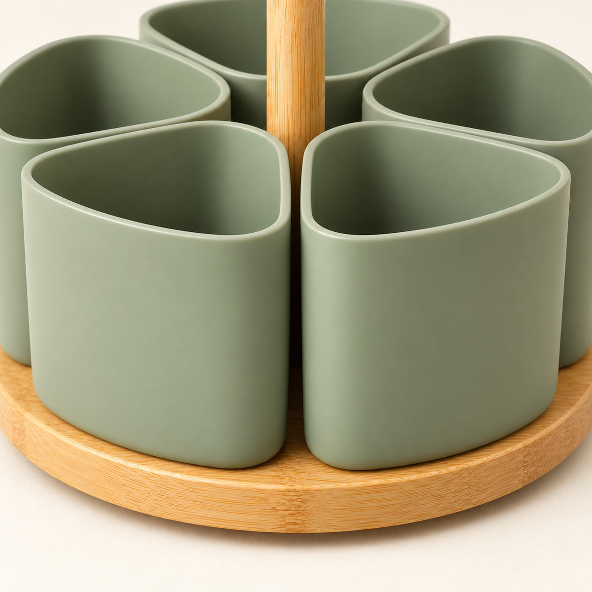🌿 Gift-Worthy | Modular Rotating Kitchen Organization | Sculptural Countertop Storage