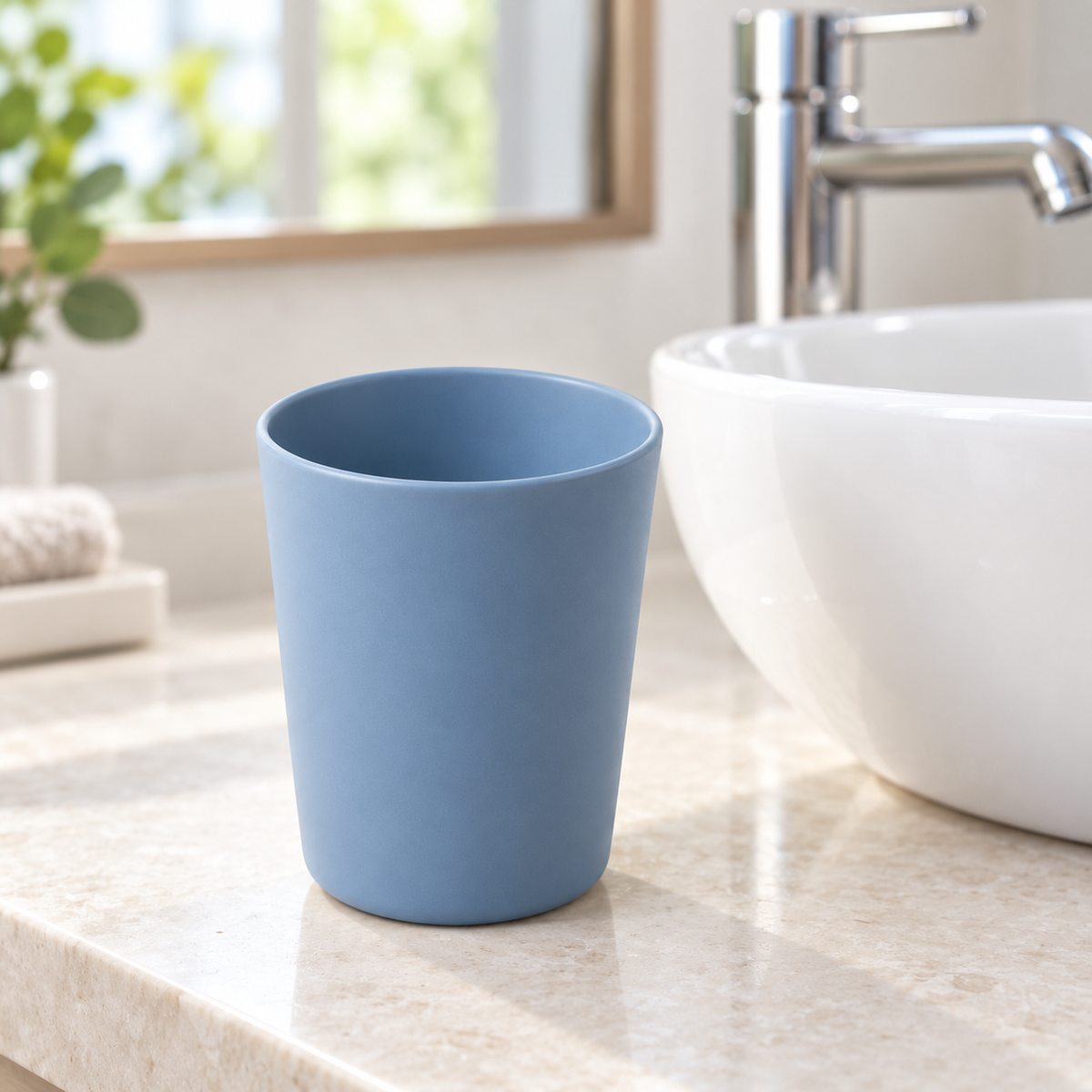 🚿 Gift-Worthy | Calm Everyday Bathroom Comfort | Minimalist Rinsing Cup