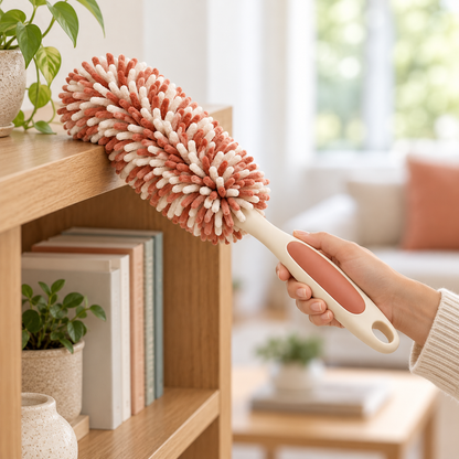🪶 Gift-Worthy | Soft Everyday Dusting Ease | Flexible Microfiber Duster