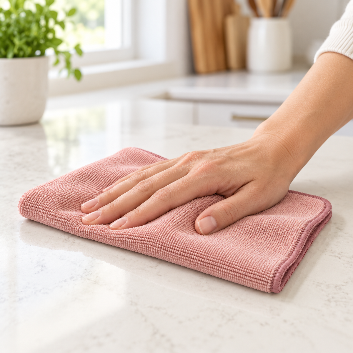 🫧 Gift-Worthy | Soft Blush Everyday Care | Reusable Cleaning Cloth