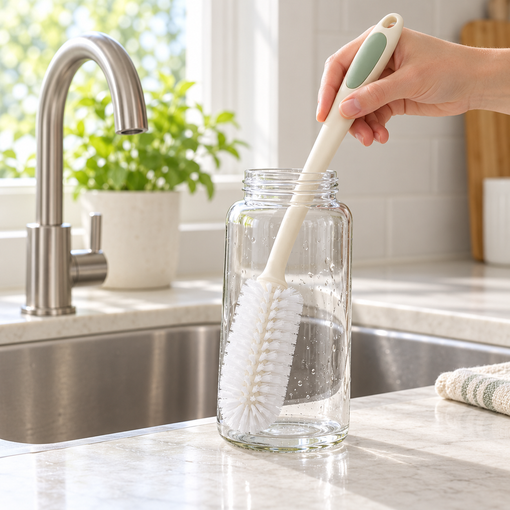 🪷 Gift-Worthy | Fresh Daily Bottle Care | Versatile Kitchen Brush