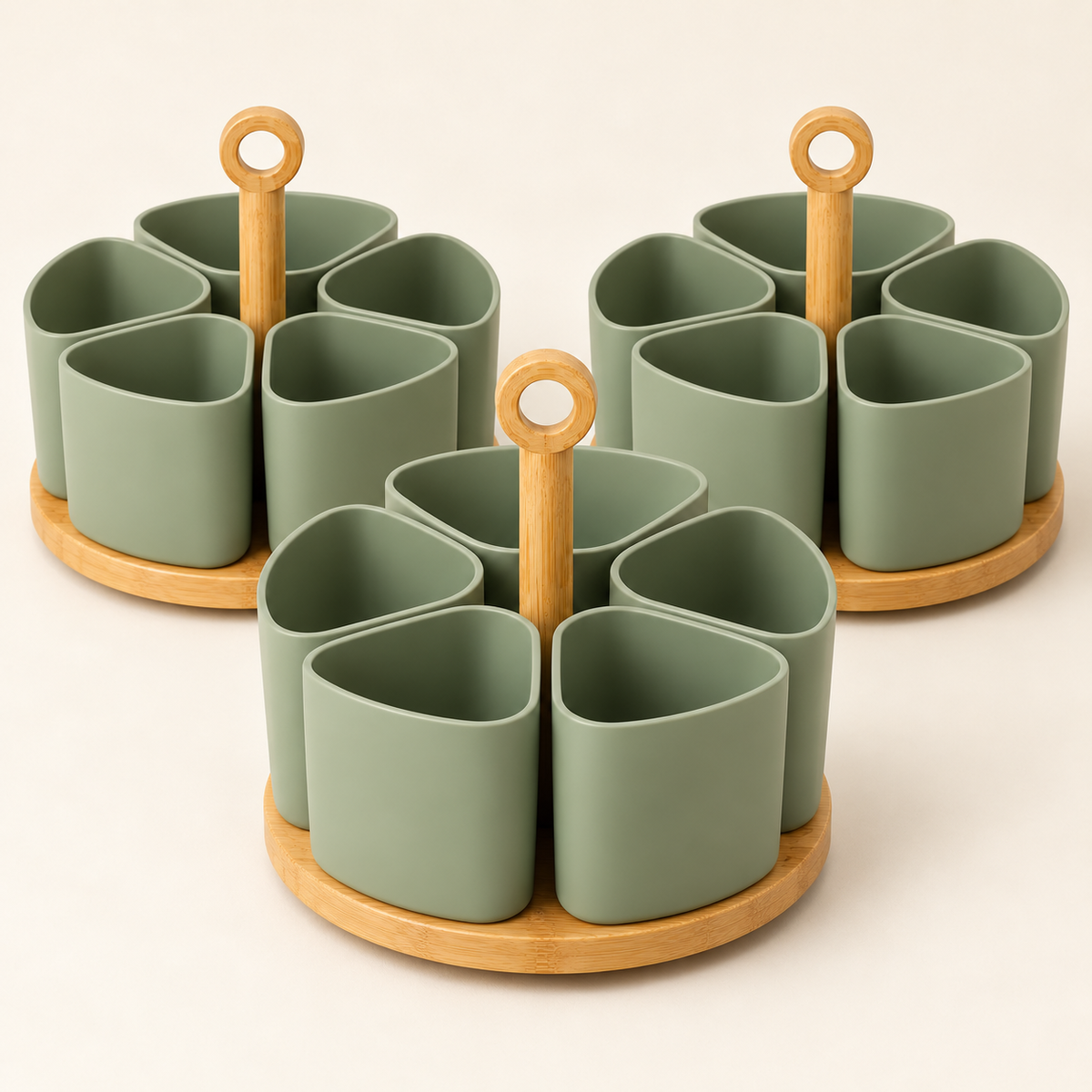 🌿 Gift-Worthy | Modular Rotating Kitchen Organization | Sculptural Countertop Storage