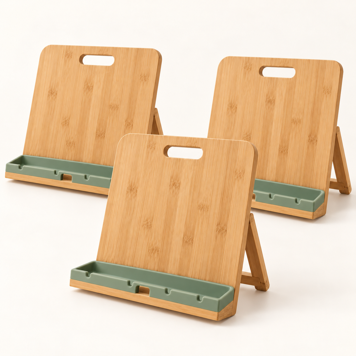 📖 Gift-Worthy | Hands-Free Kitchen Guidance | Refined Bamboo Recipe Stand