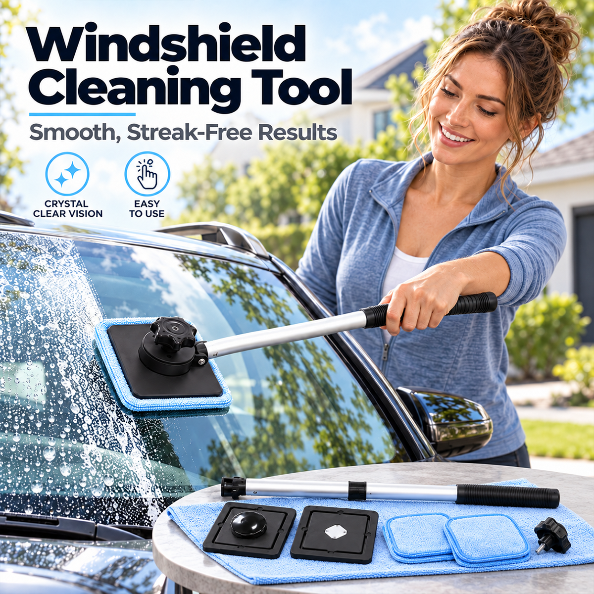 Dual-Side Magnetic Windshield Cleaner — Streak-Free Glass Kit - Image 7