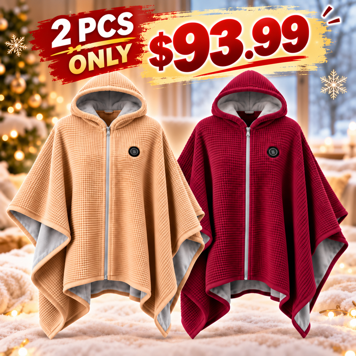 Wearable Heated Blanket Shawl – USB-Powered - Image 14