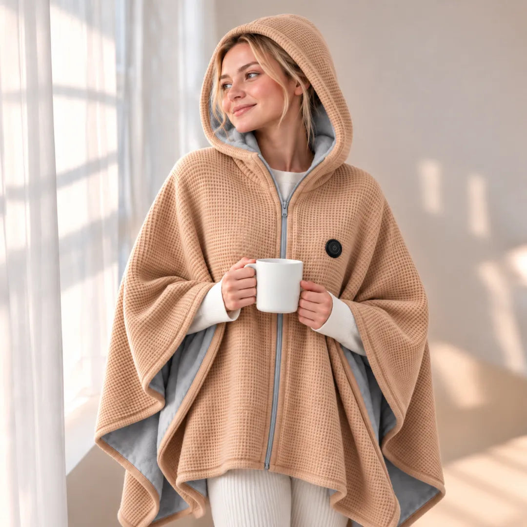 Wearable Heated Blanket Shawl – USB-Powered - Image 11