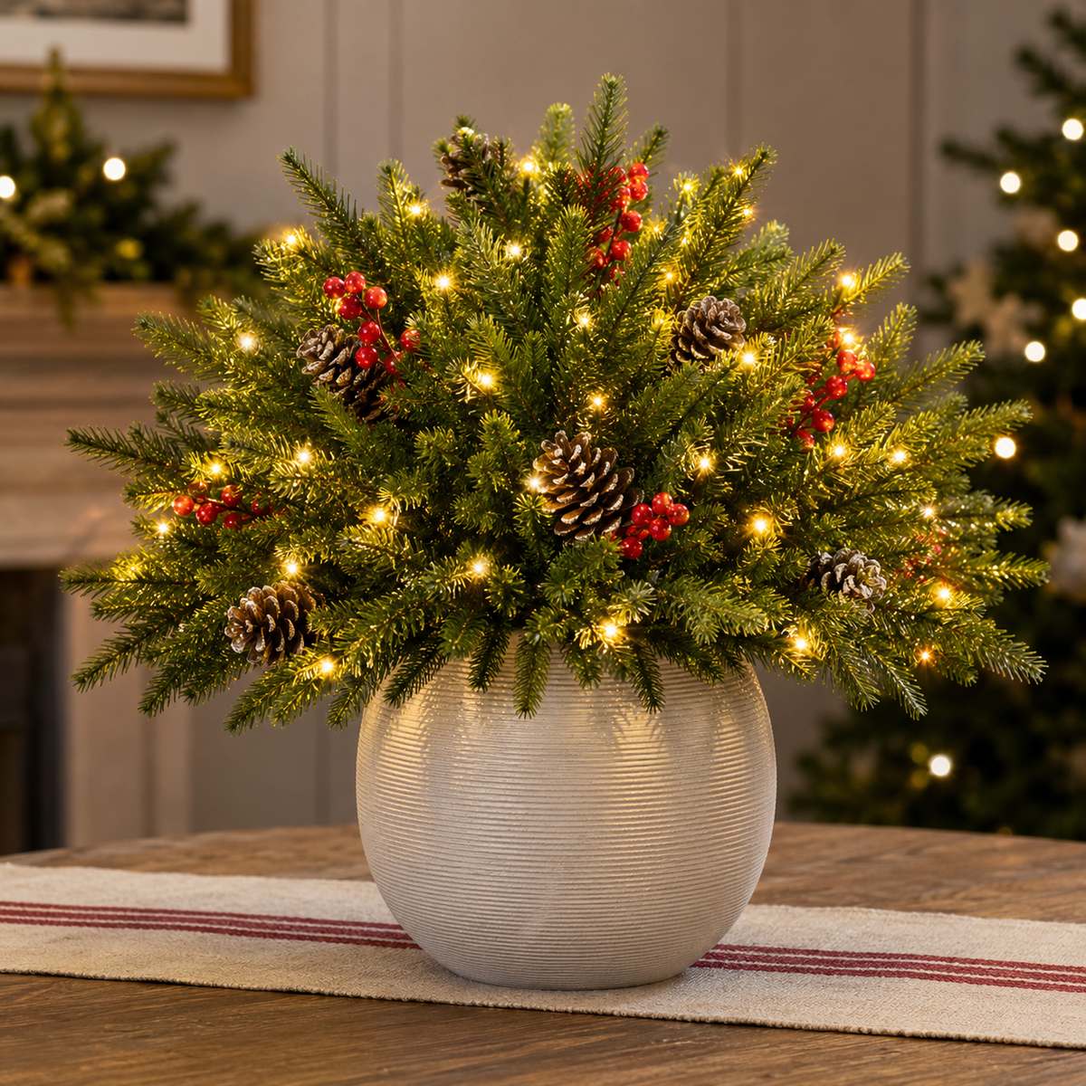 Enchanted Evergreen Pine with Lights - Image 1