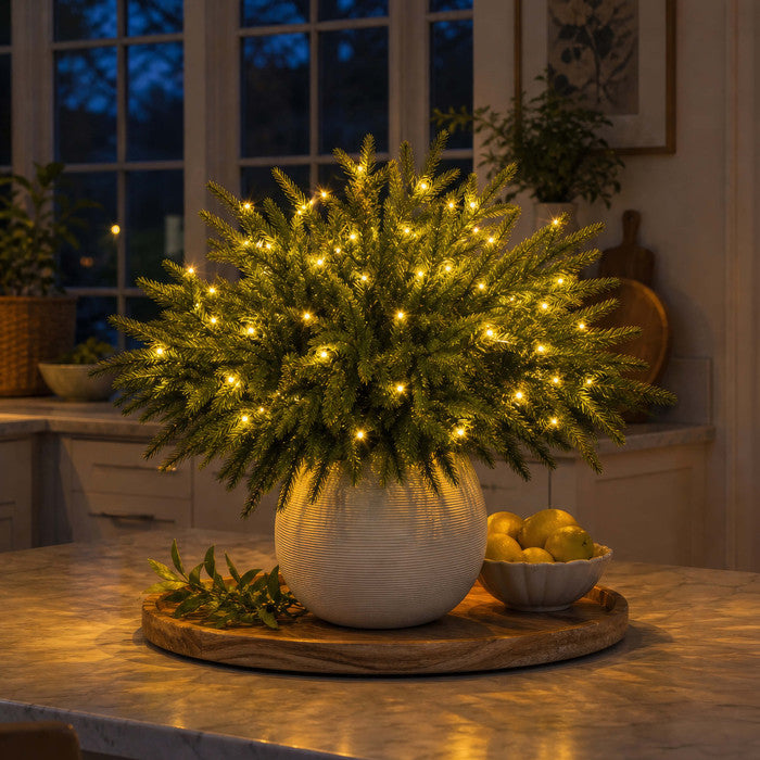 Enchanted Evergreen Pine with Lights