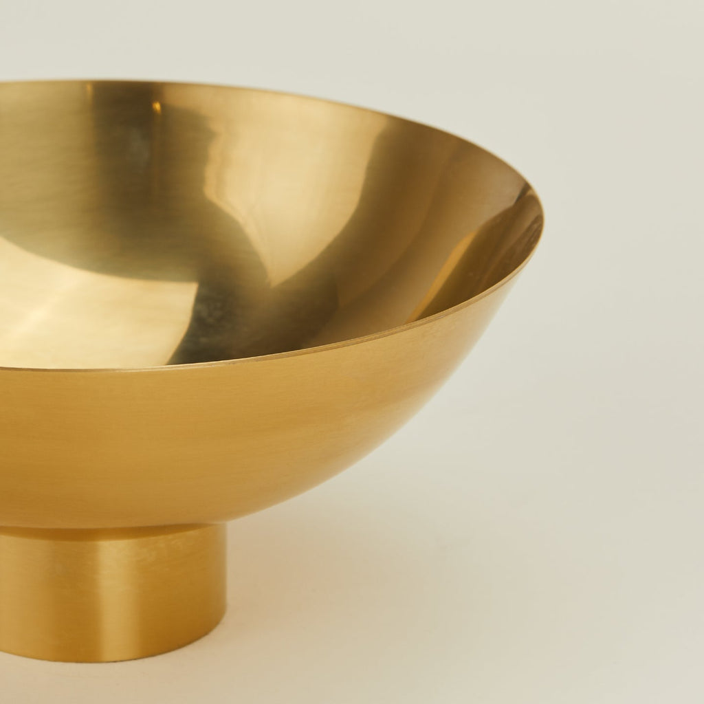 🎁 Gift-Worthy | Warm Golden Sculptural Elegance | Timeless Footed Bowl