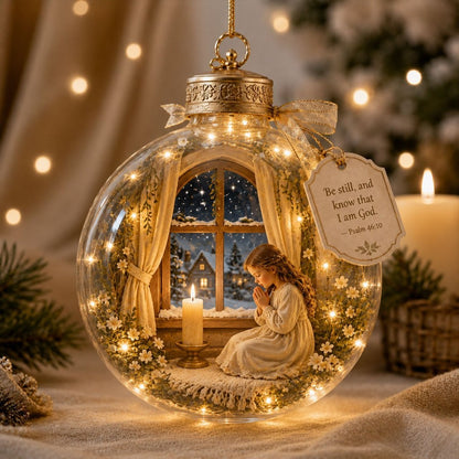 2D Light-Up Christian Christmas Ornaments, Jesus & Scripture Keepsake Décor - Image 10